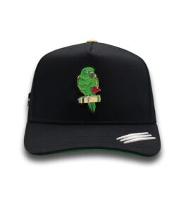 Vibrant Green Parrot SnapBack Hat for Men - Premium Quality Materials