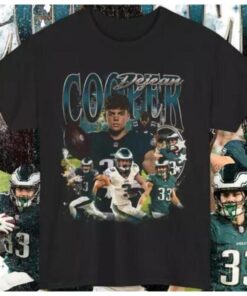 Cooper DeJean Vintage Football Graphic Tee - Game Day Apparel and Perfect Gift for Fans