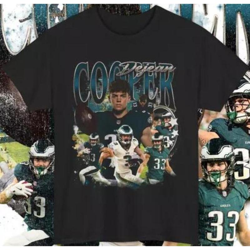 Cooper DeJean Vintage Football Graphic Tee - Game Day Apparel and Perfect Gift for Fans