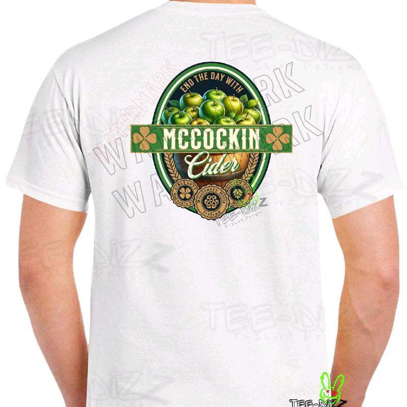 McCockin Cider Men's Funny Quote T-Shirt – Casual Crewneck with Humorous Beer Quote