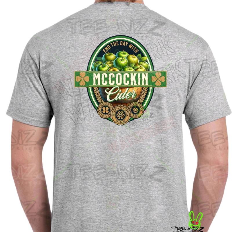 McCockin Cider Men's Funny Quote T-Shirt – Casual Crewneck with Humorous Beer Quote
