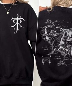 Middle-earth Map Hoodie - JRR Tolkien Inspired LOTR Apparel