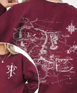Middle-earth Map Hoodie - JRR Tolkien Inspired LOTR Apparel