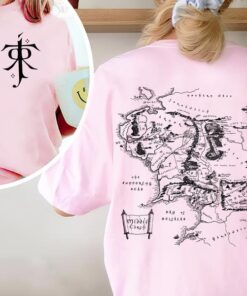 Middle-earth Map Hoodie - JRR Tolkien Inspired LOTR Apparel