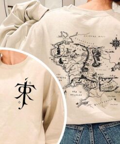 Middle-earth Map Hoodie - JRR Tolkien Inspired LOTR Apparel