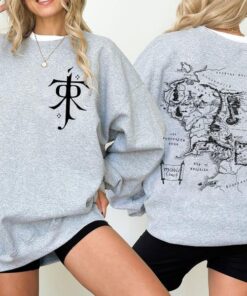 Middle-earth Map Hoodie - JRR Tolkien Inspired LOTR Apparel
