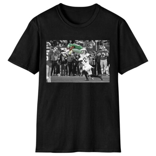 Saquon Barkley Hurdle Action Shirt - Celebrate Athletic Excellence