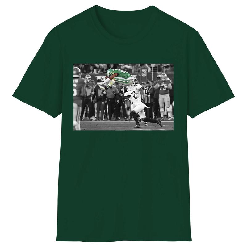 Saquon Barkley Hurdle Action Shirt - Celebrate Athletic Excellence