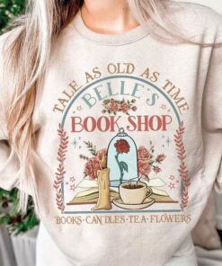 Timeless Beauty: Belle's Book Shop Vintage Shirt - A Tribute to Love and Literature