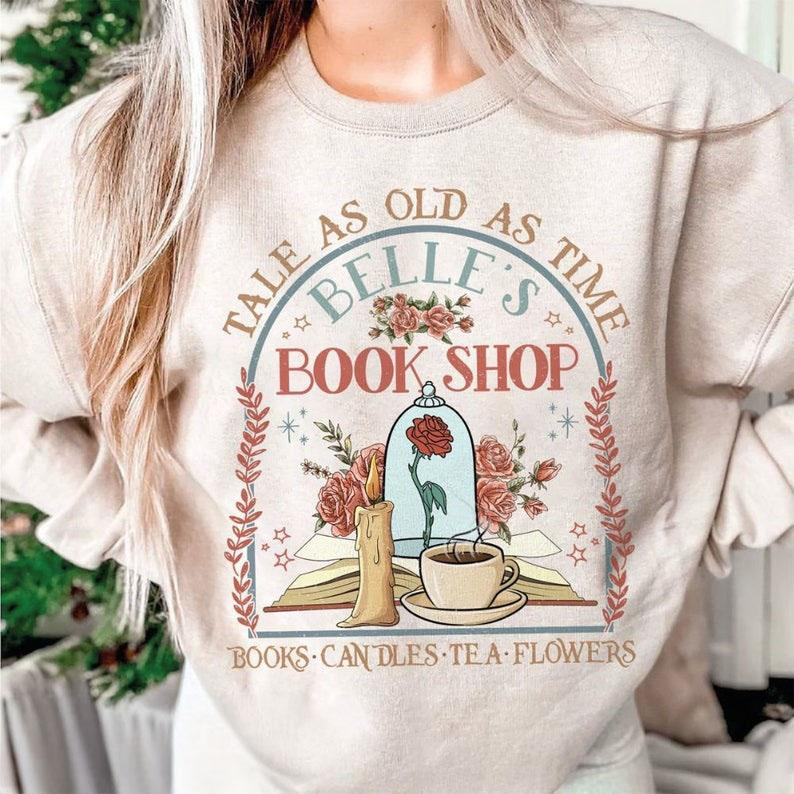 Timeless Beauty: Belle's Book Shop Vintage Shirt - A Tribute to Love and Literature