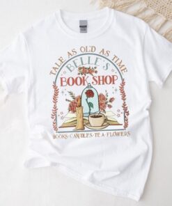 Timeless Beauty: Belle's Book Shop Vintage Shirt - A Tribute to Love and Literature