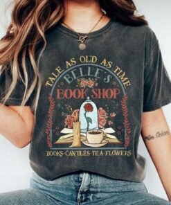 Timeless Beauty: Belle's Book Shop Vintage Shirt - A Tribute to Love and Literature