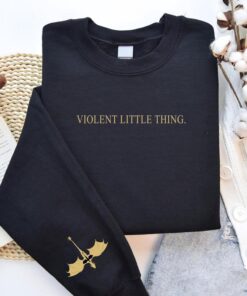 Violent Little Thing Sweatshirt - Unisex - Dark Academia Xaden Riorson Inspired - Basgiath War Theme - Iron Flame