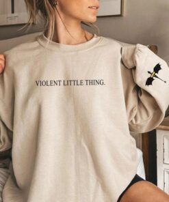 Violent Little Thing Sweatshirt - Unisex - Dark Academia Xaden Riorson Inspired - Basgiath War Theme - Iron Flame