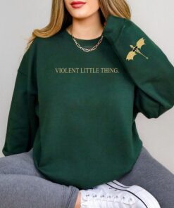 Violent Little Thing Sweatshirt - Unisex - Dark Academia Xaden Riorson Inspired - Basgiath War Theme - Iron Flame